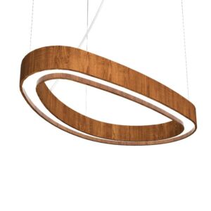 Organic LED Pendant in Imbuia