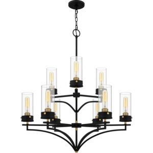 Hillside 9-Light Chandelier in Matte Black