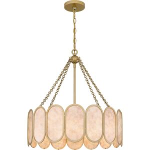 Quoizel Pendant Four Light Pendant in Light Gold by Quoizel