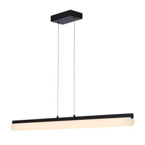 Chico LED Island Pendant in Matte Black by Kalco