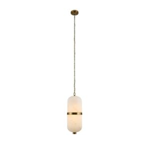 Volterra LED Pendant in Winter Brass by Kalco