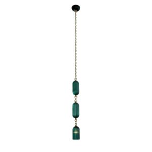 Verde One Light Mini Pendant in Satin Brass by Kalco