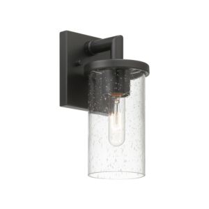 Otto 1-Light Wall Lantern in Matte Black