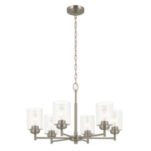 Winslow Six Light Chandelier in Brushed Nickel by Kichler