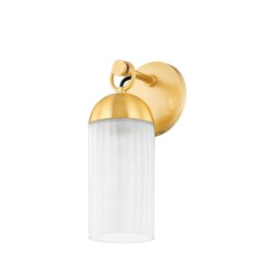 Emory One Light Wall Sconce in Aged Brass by Mitzi