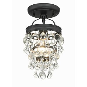 Calypso 1-Light Semi-Flush Mount in Matte Black