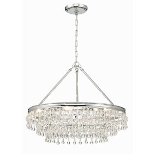 Calypso Six Light Chandelier in Polished Chrome by Crystorama