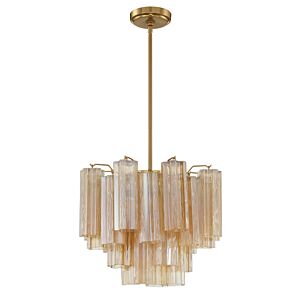 Addis 4-Light Chandelier in Aged Brass