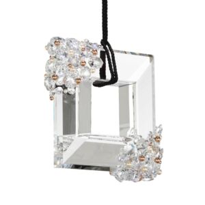 Eva LED Mini Pendant in Polished Chrome by Schonbek Forever