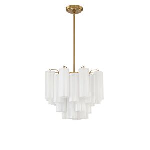 Addis Four Light Chandelier in Aged Brass by Crystorama