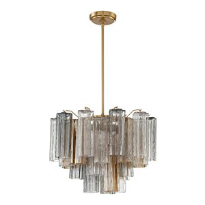 Addis 6-Light Chandelier in Aged Brass