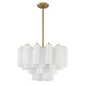 Addis 9-Light Chandelier in Aged Brass