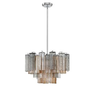 Addis Nine Light Chandelier in Polished Chrome by Crystorama