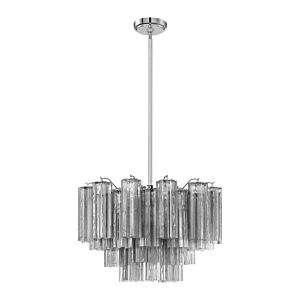 Addis Nine Light Chandelier in Polished Chrome by Crystorama