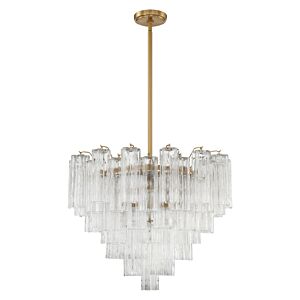 Addis 12 Light Chandelier in Aged Brass by Crystorama