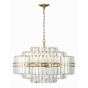 Hayes 16 Light Chandelier in Aged Brass by Crystorama