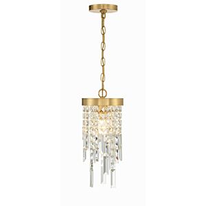 Winfield One Light Pendant in Antique Gold by Crystorama