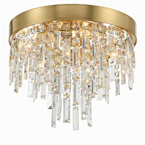 Winfield Four Light Flush Mount in Antique Gold by Crystorama