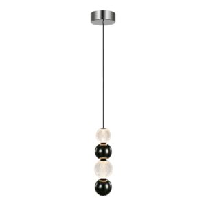 Onyx LED Pendant in Polished Nickel