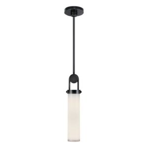 Wynwood 1-Light Pendant in Urban Bronze with Glossy Opal