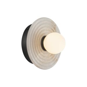 Dahlia LED Bathroom Vanity Light in Urban Bronze with Alabaster