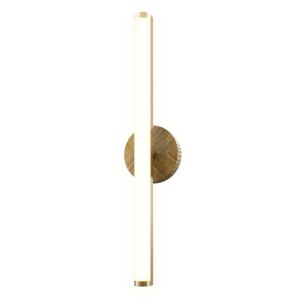 Kensington LED Bathroom Vanity Lightroom Fixture in Vintage Brass