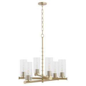 Juniper 6-Light Chandelier in Aged Brass