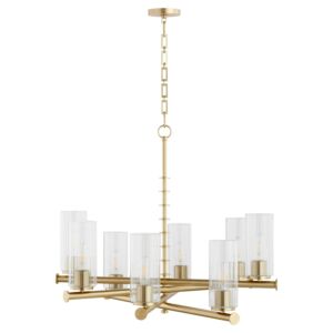 Juniper 8-Light Chandelier in Aged Brass