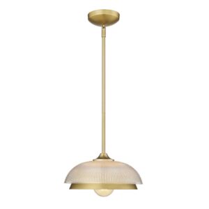 Crawford One Light Mini Pendant in Brushed Champagne Bronze by Golden