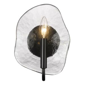 Samara One Light Wall Sconce in Matte Black by Golden