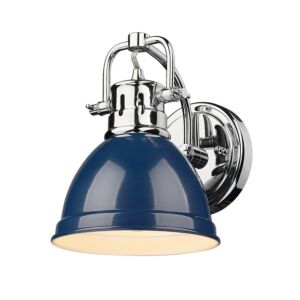 Duncan CH 1-Light Bathroom Vanity Light in Chrome