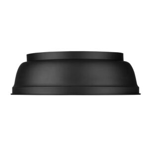 Rebel 2-Light Flush Mount in Matte Black