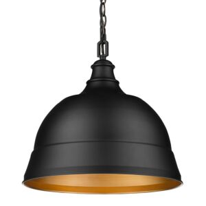 Rebel 2-Light Pendant in Matte Black