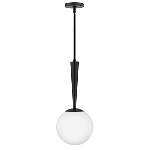 Izzy 1-Light LED Pendant in Black