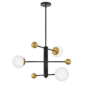 Auggie 3-Light LED Chandelier in Black