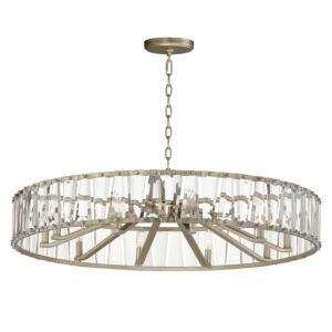 Odeon Ten Light Chandelier in Golden Silver by Maxim