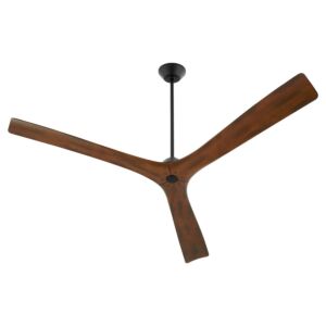 Mecca 64" Ceiling Fan in Black   Walnut by Oxygen Lighting