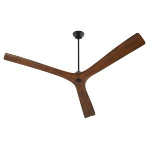 Mecca 72" Ceiling Fan in Black   Walnut by Oxygen Lighting