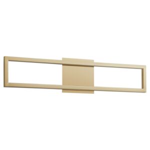 Xanni LED Bathroom Vanity Light in Aged Brass by Oxygen Lighting