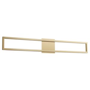 Xanni LED Bathroom Vanity Light in Aged Brass by Oxygen Lighting