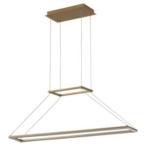 Xanni LED Pendant in Aged Brass by Oxygen Lighting