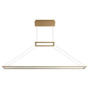 Xanni LED Pendant in Aged Brass by Oxygen Lighting