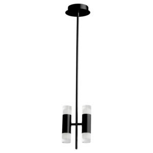 Alarum LED Pendant in Black by Oxygen Lighting