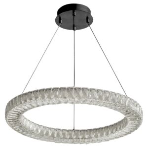 Elan LED Pendant in Black by Oxygen Lighting