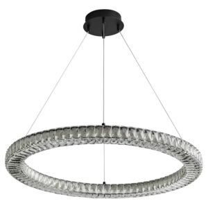 Elan LED Pendant in Black by Oxygen Lighting