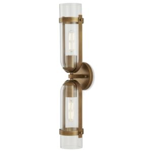 Bonardi  Wall Sconce in Antique Brass Clear by Currey and Company