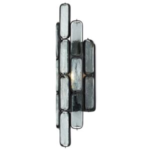 Centurion  Wall Sconce in Clear Satin Black by Currey and Company