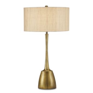 Cheenee  Table Lamp in Antique Brass by Currey and Company