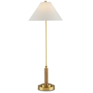 Ippolito  Table Lamp in Antique Brass Natural by Currey and Company