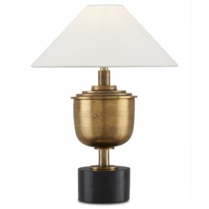 Bective  Table Lamp in Antique Brass Black by Currey and Company